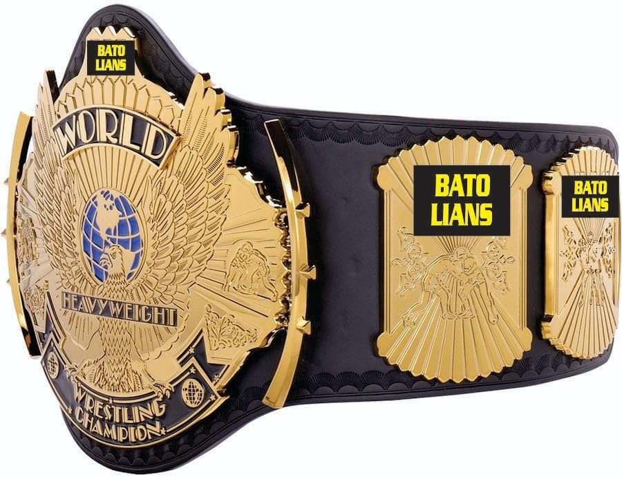 World Wrestling Big Black Eagle Championship Belt, Premium Replica, Adult Size, Collectible Championship Title